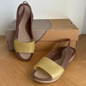 Crocs Color-block Two Toned Women Slingback Sandals - SZ 8